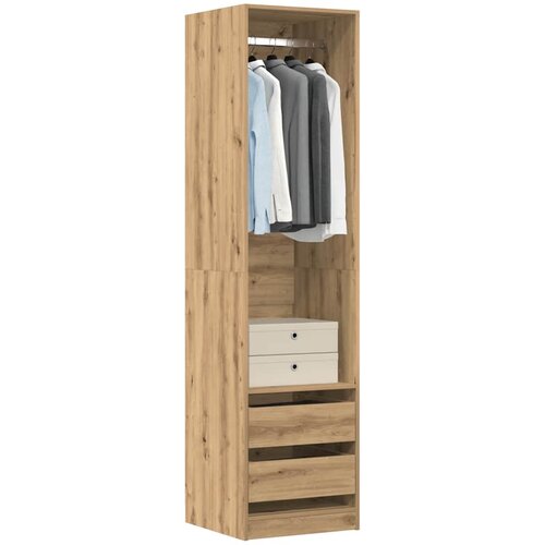Furnova Garderobna omara artisan hrast 50x50x200 cm inženirski les, (21930166) Slike