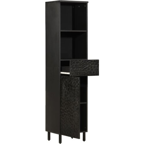 Maison Chic Kopalni&scaron;ka omarica - Kopalni&scaron;ki kabinet črna 38x33x160 cm trden mangov les, (21794968) Cene