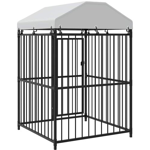  kavez za pse s krovom 120 x 120 x 150 cm Slike