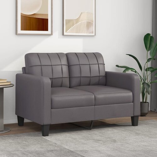 vidaXL Dvosjed od tkanine siva 120 cm od umjetne kože Cijene