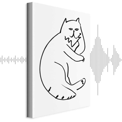  Slika - Cat Relaxing (1 Part) Vertical 60x90 Akustična Cijene