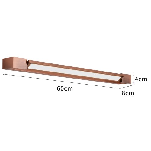 Brilagi-LED Kupatilsko osvetljenje za ogledalo AQUA LINE LED/18W/230V 60 cm IP44 bronza Slike