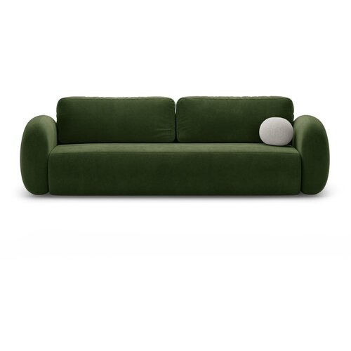 Cosmopolitan Design Zelena baršunasti sklopiva/s prostorom za odlaganje sofa 262 cm Tonale – Cijene