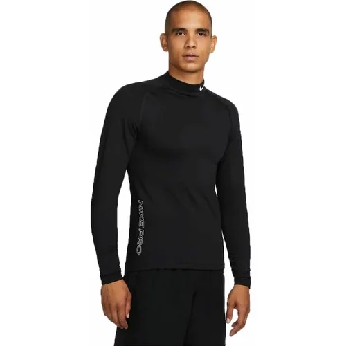 Nike TOP WARM LS MOCK Muška majica za treniranje, crna, veličina