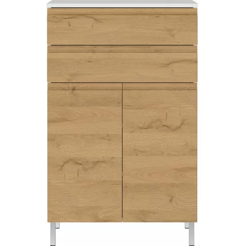 Germania Bela nizka kopalniška omarica v hrastovem dekorju 60x97 cm Torrance - Germania