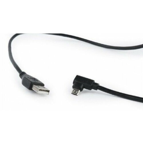 Gembird usb kabl CC-USB2-AMmDM90-6 2.0 am to double-sided micro-usb cable, black, 1,8m Slike