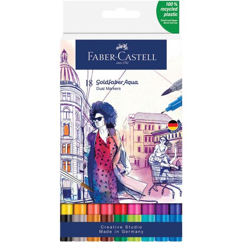 Marker OBOSTRANI AKVAREL 18BOJA GOLDFABER FABER CASTELL 164618 SORTIRANO BLISTER Cijene