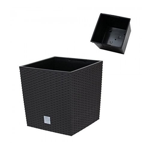 Plastična saksija plastična rato low 40X40X41CM antracit sa uloškom pr DRTS400L-S433 Cene