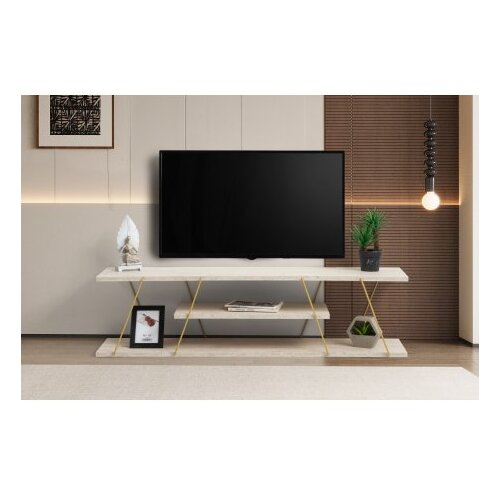 Hanah home canaz - gold, marble goldmarble tv stand Cene