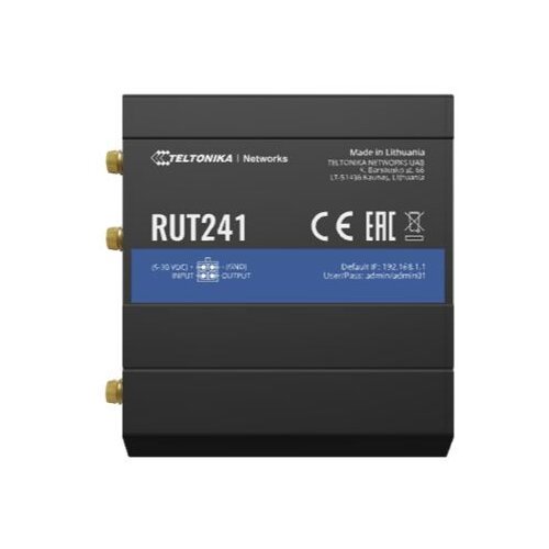 Teltonika NETWORKS RUT241 industrijski LTE/4G/3G/2G Wi-Fi usmerjevalnik, globalna različica Cene