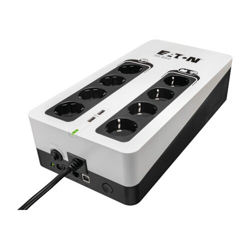 Eaton brezprekinitveni napajalnik 850VA - 3S850D (8 schuko izhodov, standby, usb, zaščita linije, programska oprema) Cene