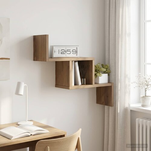  Polica na zidu 48 x 15 x 42 cm Konstruirano drvo Slike
