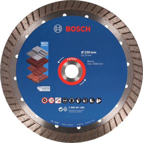 Bosch Dijamantska rezna ploča EXPERT MultiMaterial 230 x 22.23 x 2.4 x 15 mm 2608901598 Cene