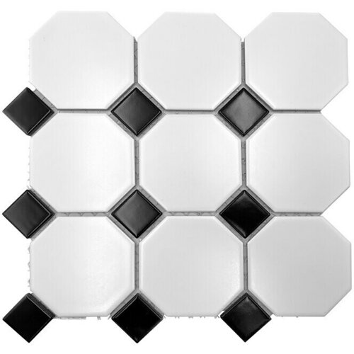 Mozaik pločica OCTA G 948N (30 x 30 cm, Bijela/Crna, Mat) Cijene