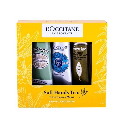 L'occitane almond darilni set krema za roke 30 ml + krema za roke Shea Butter 30 ml + krema za roke Verveine 30 ml za ženske