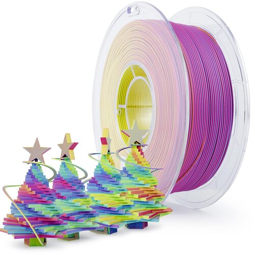 Ziro tri-color matte pla filament 1.75 mm - rosy cloud Cene