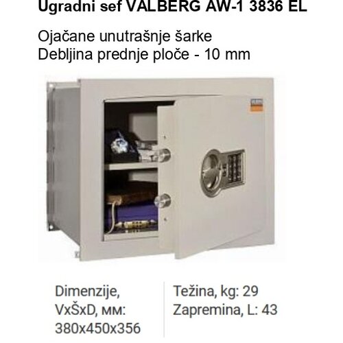 Valberg Ugradni sef AW-1 3836 EL Slike