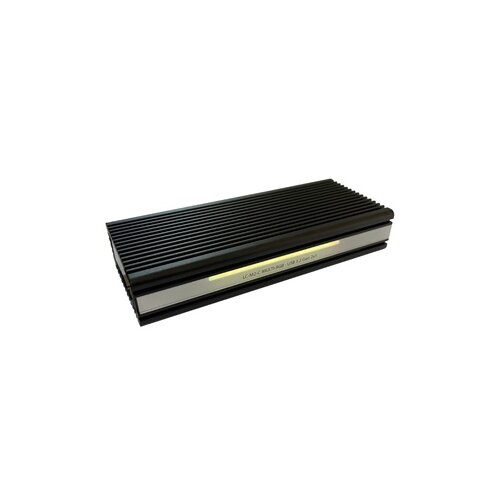 HDD SSD Rack LC Power LC-M2-C-MULTI-RGB NVME Enclosure for M.2 SSD USB3.2 Gen.2x1 Type C Black With RGB Lighting Cene