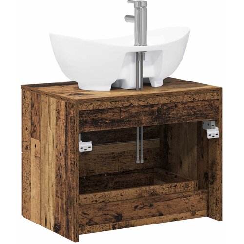  Set namje&amp;scaron;taja za kupaonicu Staro drvo Konstruirano drvo Smeđa 62.5 x 44.5 x 50 cm Slike