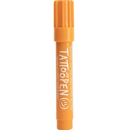 Nailmatic Tattoo Pen olovka za tetoviranje za lice i tijelo Orange 1 kom Slike