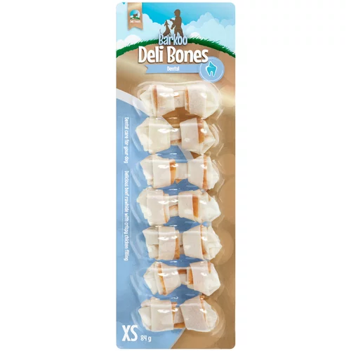 Barkoo Deli Bones Dental zaviti - XS, 7 kosov po 5 cm (84 g)