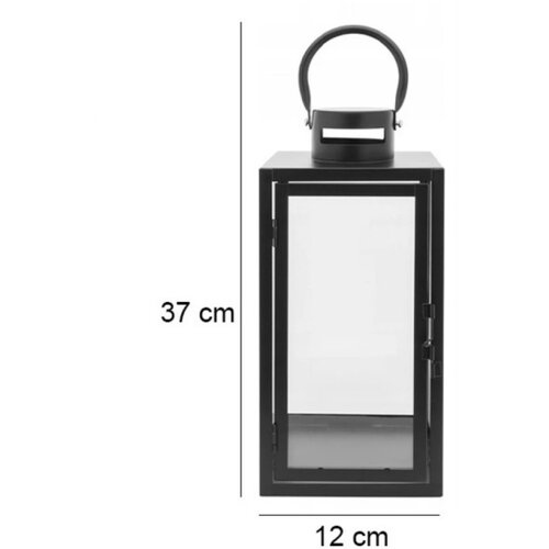  Dekorativna lanterna 38 cm crna Slike