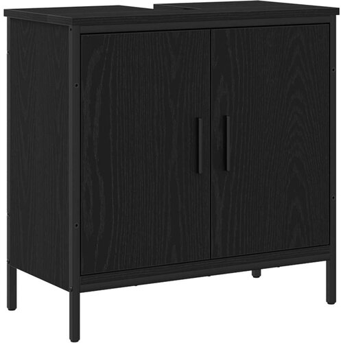 Kabinet za Lavabo - Umivaonik u kupaonici Crni hrast 60x30x60 cm Konstruirano drvo Slike
