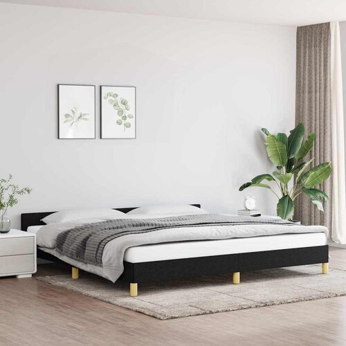  Okvir za krevet bez madraca crni 200x200 cm od tkanine Cijene