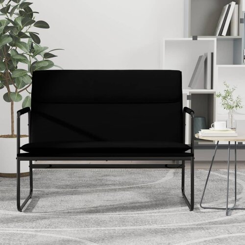  Klupa crna 100 x 64 x 80 cm od umjetne kože Cijene