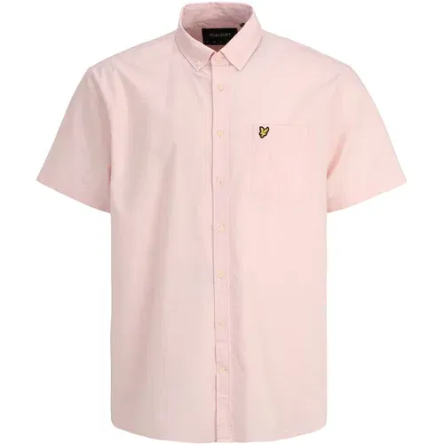 Lyle & Scott Big&Tall Srajca rumena / roza / črna