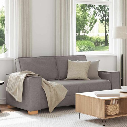 VidaXL Dvosjed Kauč Taupe 140 cm Tkanina Slike