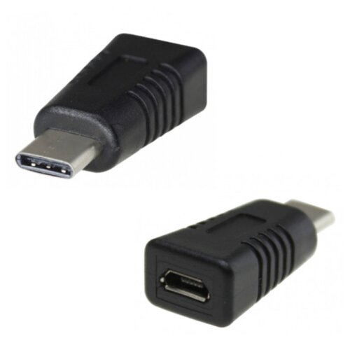 adapter micro usb zenski na type-c muski crni Slike