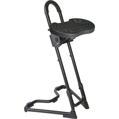 meychair Univerzalno naslonjalo za stojo, območje nastavitve višine 610 - 860 mm, črna PU-pena Cene