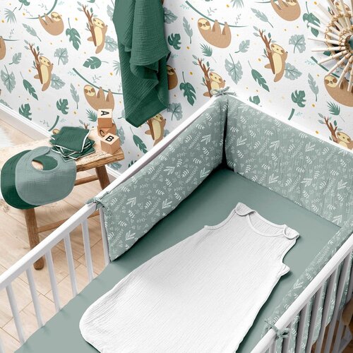 B&amp;eacute;b&amp;eacute; Douceur Dječja plahta s gumom za dječji krevetić od muslina 70x140 cm &amp;ndash; Slike