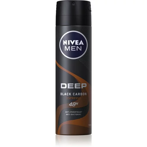 Nivea Men Deep antiperspirant u spreju za muškarce Black Carbon Espresso 150 ml