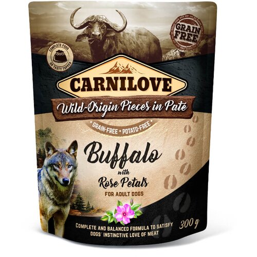 Carnilove dog adult - bivol &amp;amp; rožni listi, vrečka 300g 300 g Slike