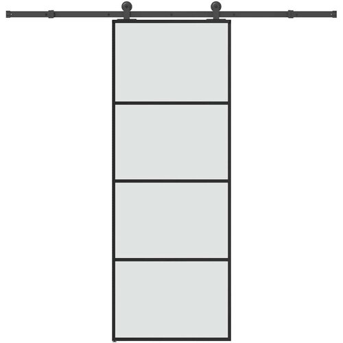 vidaXL Klizna vrata s priborom 76 x 205 cm od ESG stakla i aluminija Cijene
