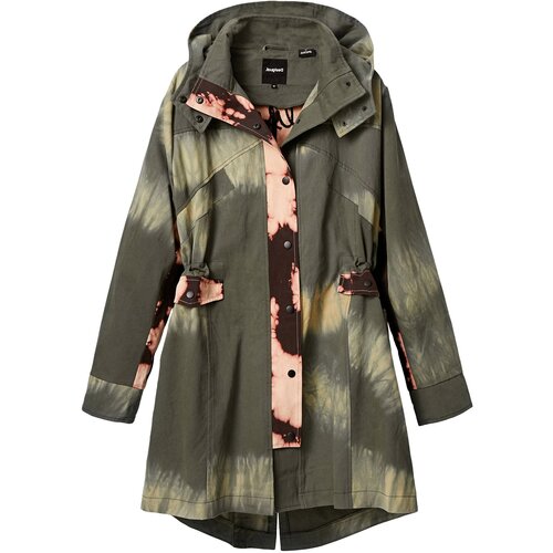 Desigual Prehodna jakna kaki / oliva / pastelno zelena / roza / bordo Slike