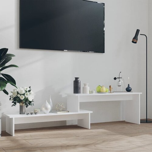 VidaXL TV omarica bela 180x30x43 cm iverna plo&amp;scaron;ča Slike