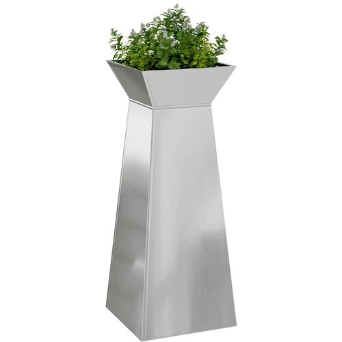  Stup saksija Srebrno 40 x 40 x 100 cm Slike