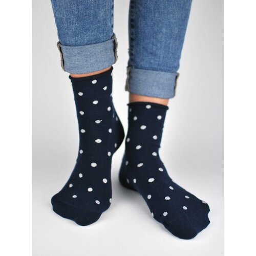 NOVITI Woman's Socks SB015-W-02 Navy Blue Slike