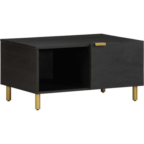  Klubska mizica črna 80x50x40 cm inženirski les, (21752378) Slike