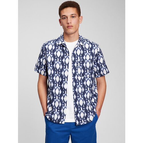 GAP Linen patterned shirt resort Mens