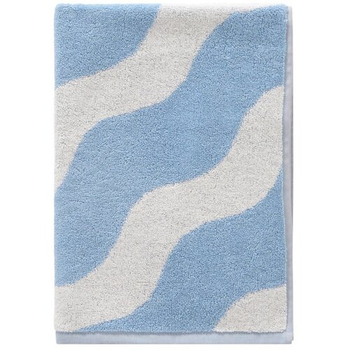 Jotex Bijeli/svijetlo plavi pamučan ručnik 50x70 cm Waves &ndash; Cijene