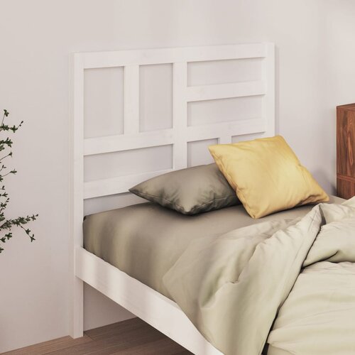  Uzglavlje za krevet bijelo 96 x 4 x 104 cm od masivne borovine Cijene