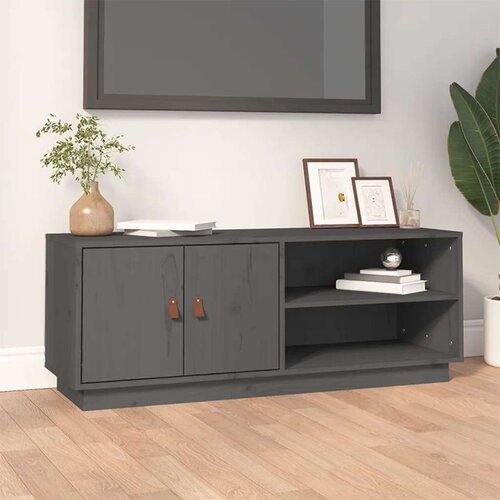 TV omarica siva 105x34x40 cm trdna borovina, (20730111) Cene