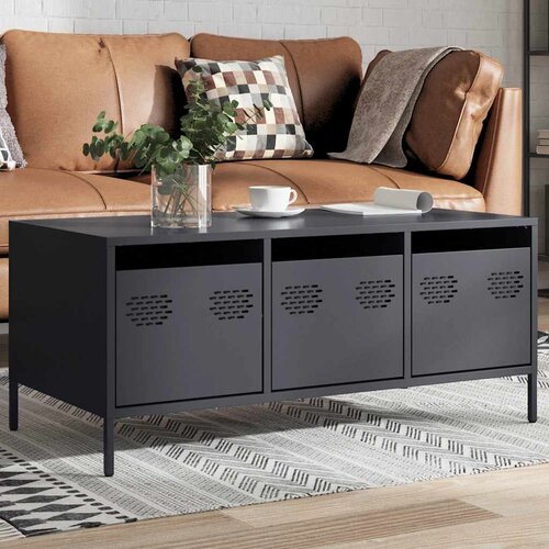 Furnova Klubska mizica antracit 101,5x50x43,5 cm valjano jeklo, (21915301) Slike