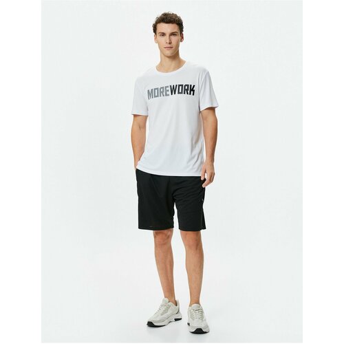 Koton Sports T-Shirt Motto Printed Short Sleeve Crew Neck Slike