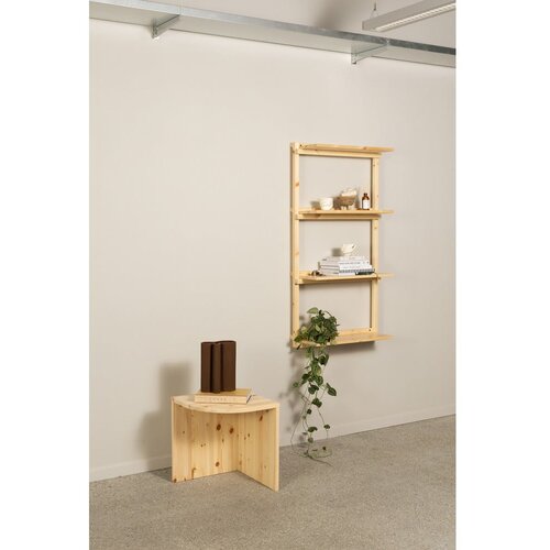Karup Design Zidna polica od masivnog bora u prirodnoj boji 66x127 cm Groove &amp;ndash; Slike