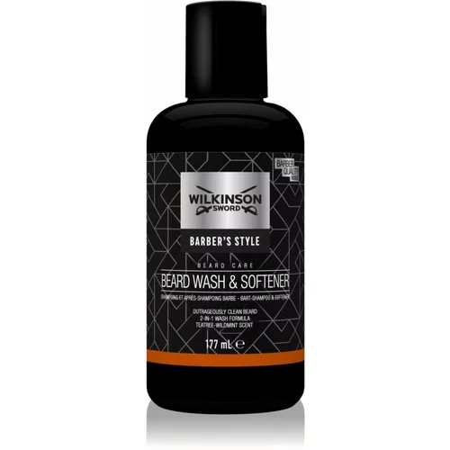 Wilkinson Sword Barbers Style Beard Wash & Softener šampon za brado 177 ml